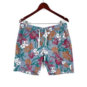 Tommy Hilfiger Mens M Floral Casual Walking Chino Shorts 100%Cotton